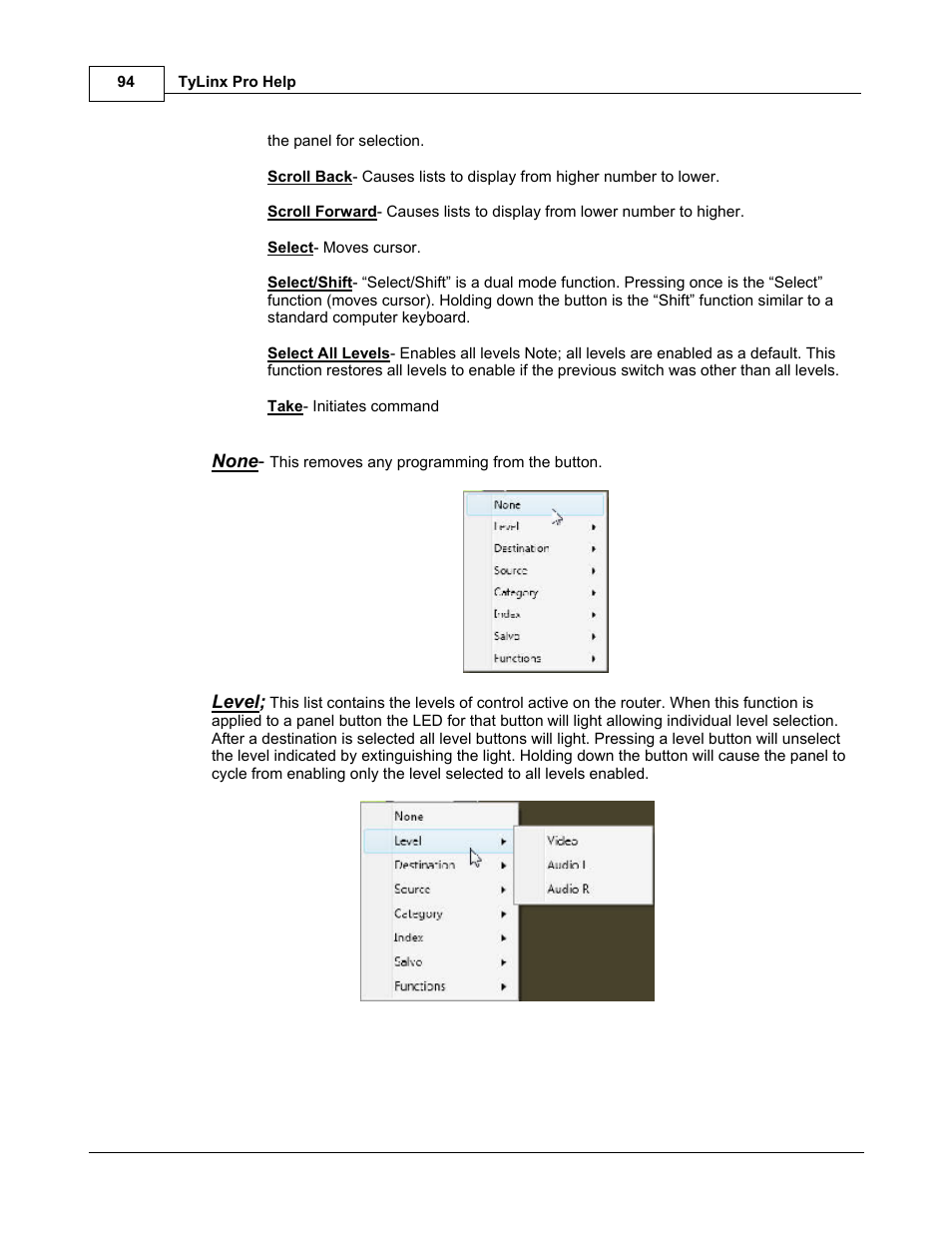 Sierra Video TyLinx Pro User Manual | Page 94 / 228