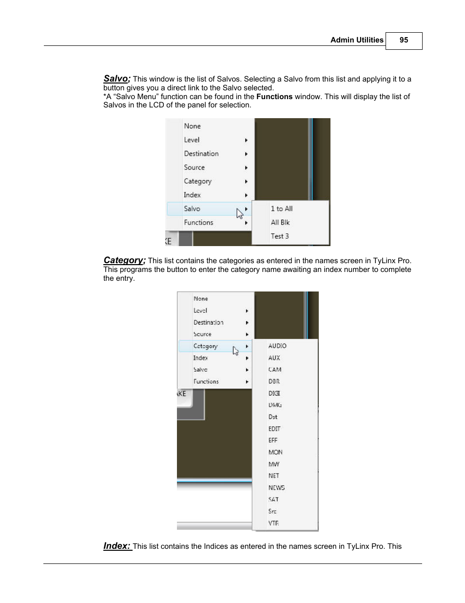 Sierra Video TyLinx Pro User Manual | Page 95 / 228