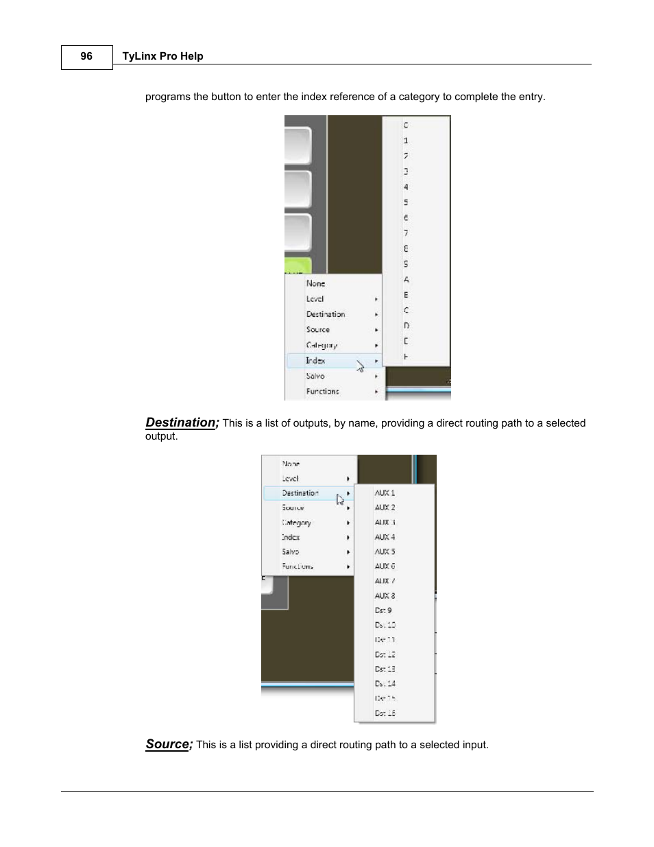 Sierra Video TyLinx Pro User Manual | Page 96 / 228