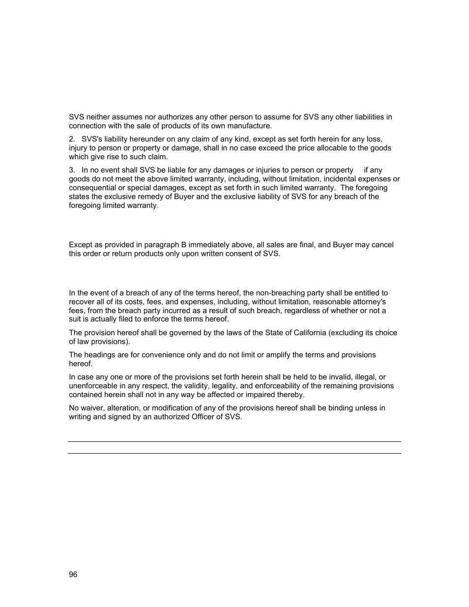 C. cancellation, D. general | Sierra Video Yosemite User Manual | Page 102 / 102