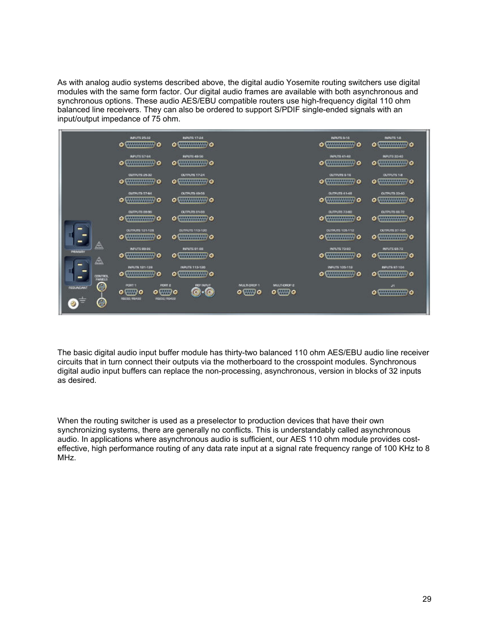 Digital audio signal path overview | Sierra Video Yosemite User Manual | Page 35 / 102
