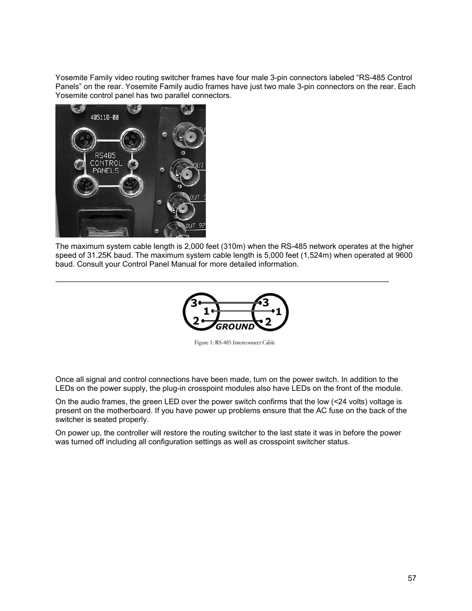 Power up | Sierra Video Yosemite User Manual | Page 63 / 102