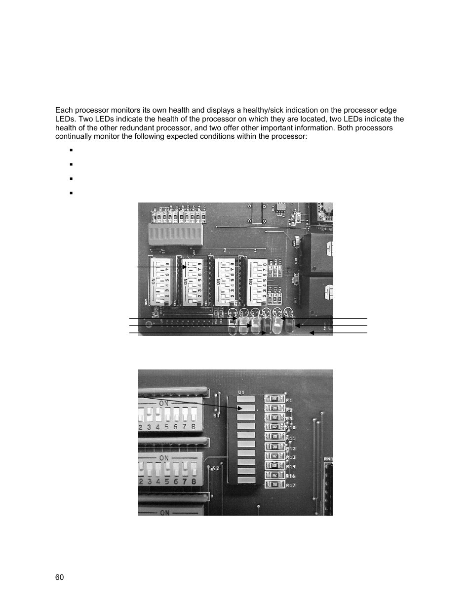Processor health monitoring and leds, Processor leds | Sierra Video Yosemite User Manual | Page 66 / 102
