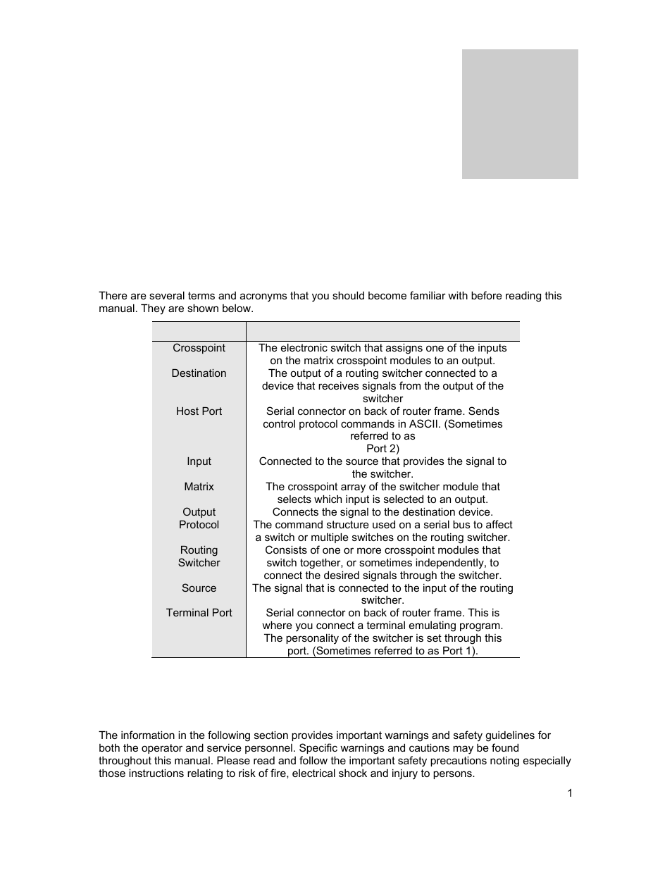 Introduction, Before you begin, Warnings & safety regulations | Chapter | Sierra Video Yosemite User Manual | Page 7 / 102