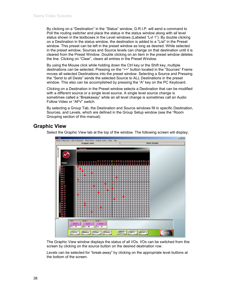 Graphic view | Sierra Video G.R.I.P. V3.1.0 User Manual | Page 44 / 66