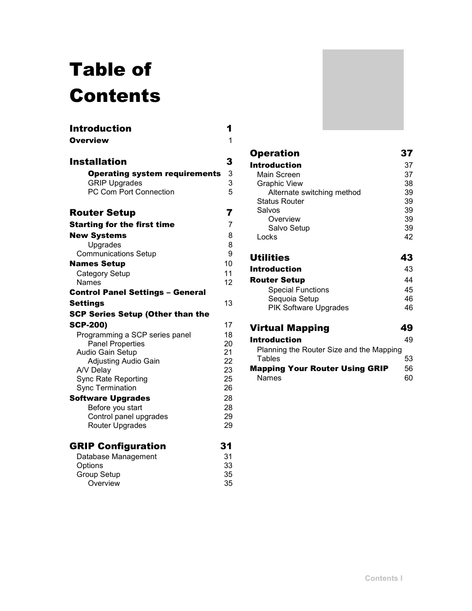 Sierra Video G.R.I.P. V3.1.0 User Manual | Page 5 / 66