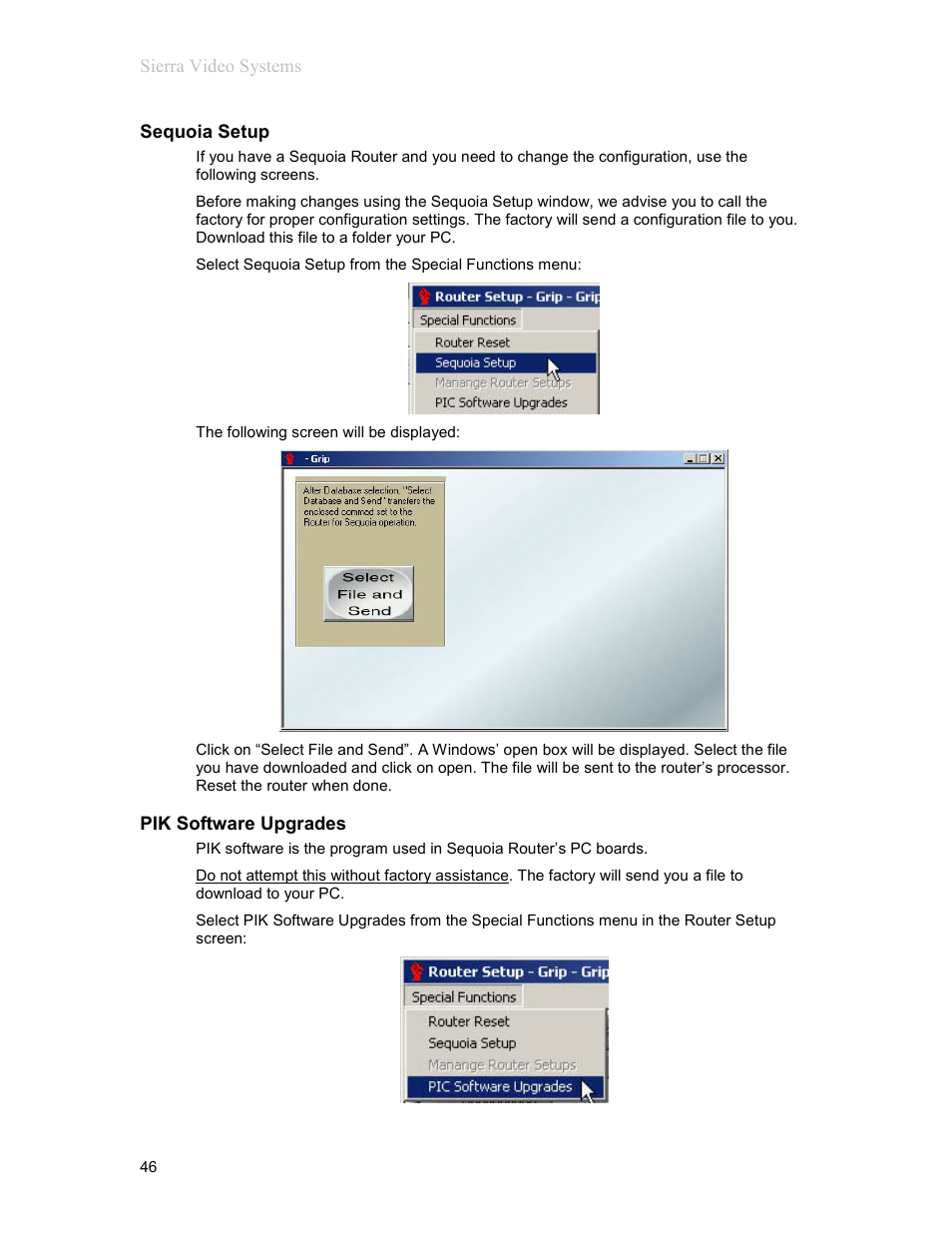 Sierra Video G.R.I.P. V3.1.0 User Manual | Page 52 / 66