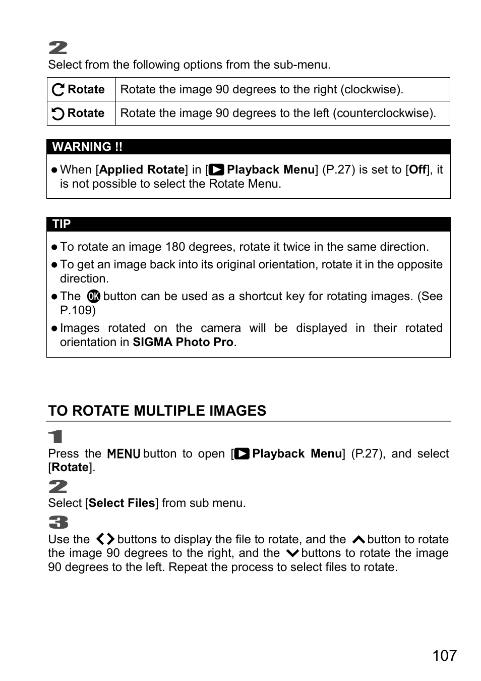SIGMA DP3 Quattro User Manual | Page 107 / 142