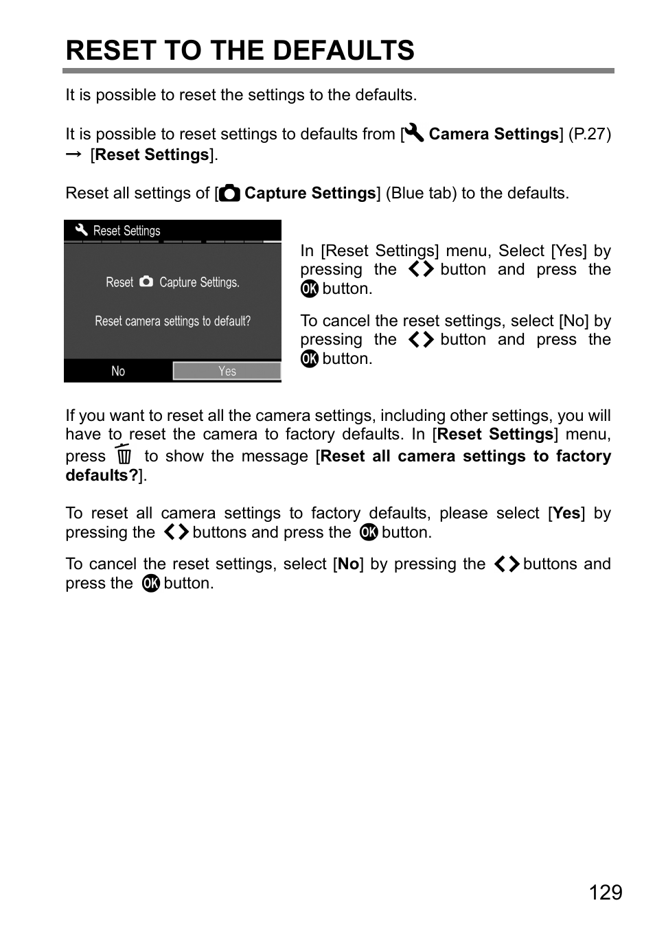 Reset to the defaults | SIGMA DP3 Quattro User Manual | Page 129 / 142