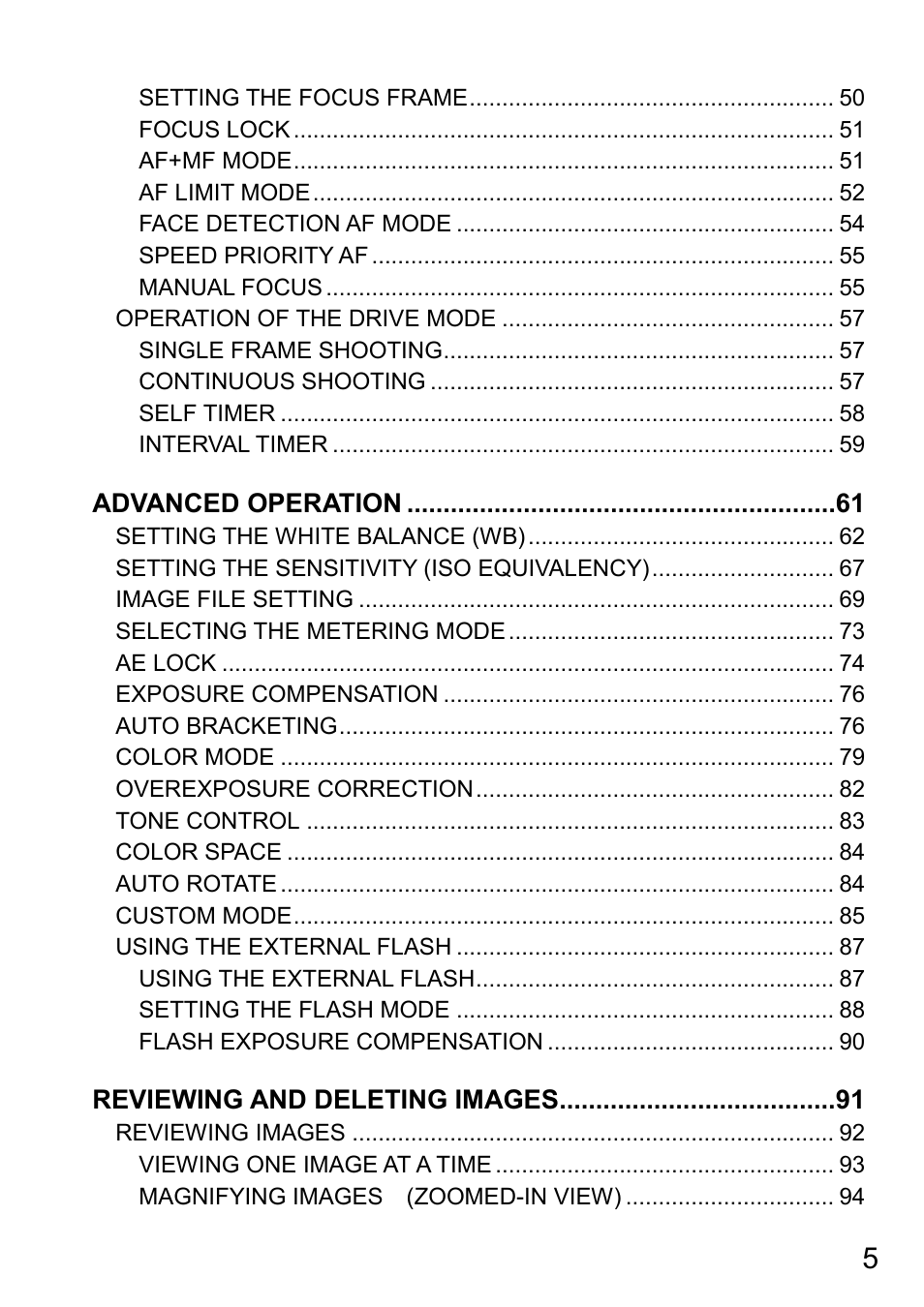 SIGMA DP3 Quattro User Manual | Page 5 / 142