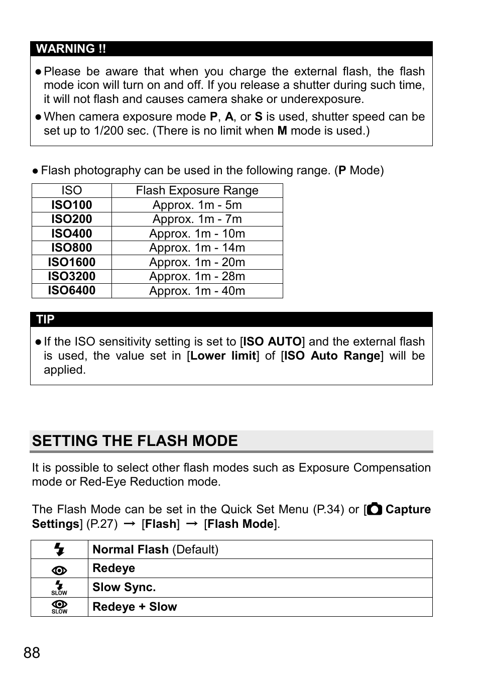 Setting the flash mode | SIGMA DP3 Quattro User Manual | Page 88 / 142