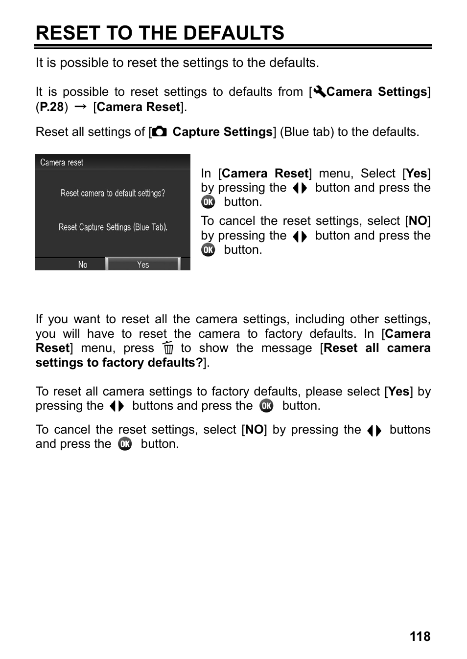 Reset to the defaults | SIGMA DP3 Merrill User Manual | Page 119 / 130