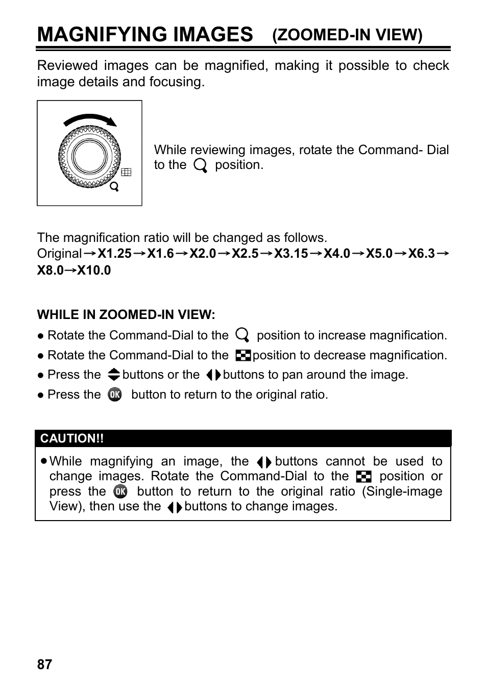 Magnifying images, Zoomed-in view) | SIGMA DP3 Merrill User Manual | Page 88 / 130