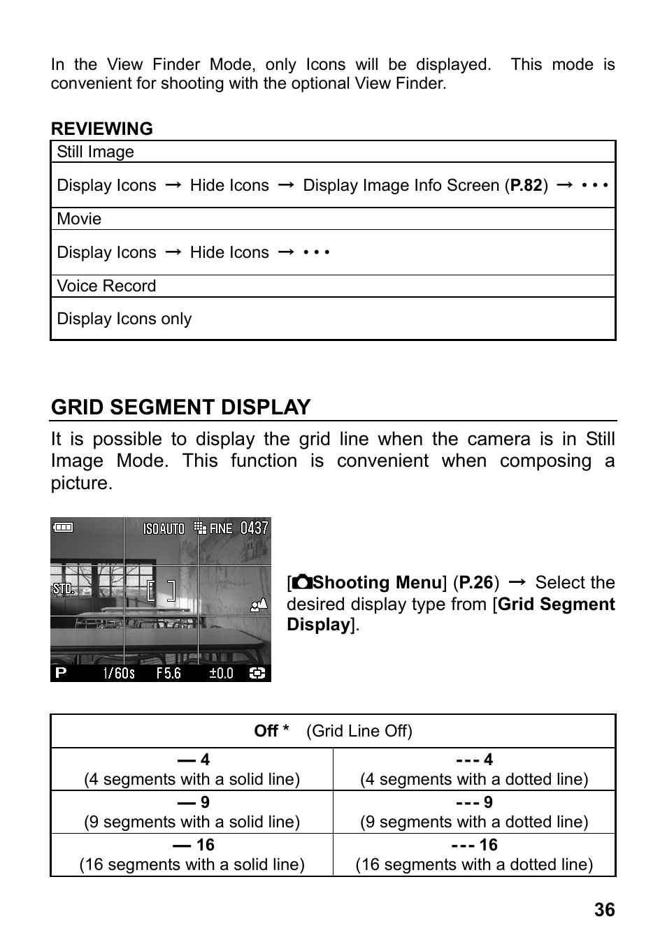 Grid segment display | SIGMA DP2x User Manual | Page 37 / 123