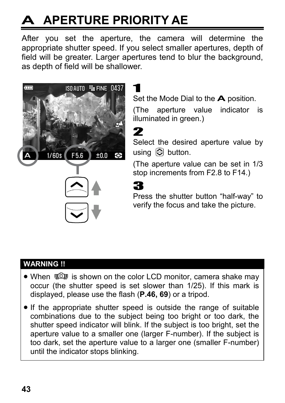 A aperture priority ae | SIGMA DP2x User Manual | Page 44 / 123