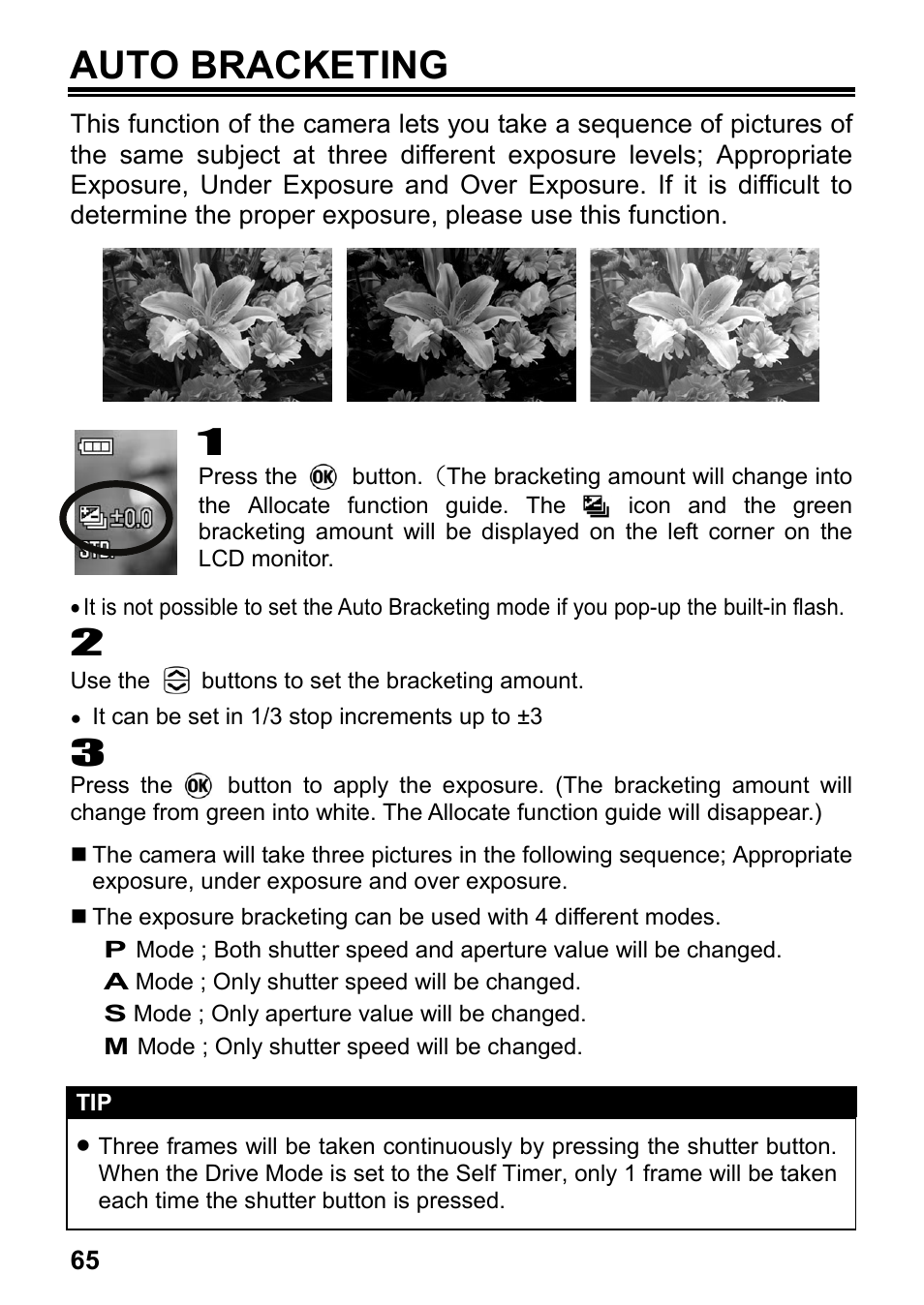 Auto bracketing | SIGMA DP2x User Manual | Page 66 / 123