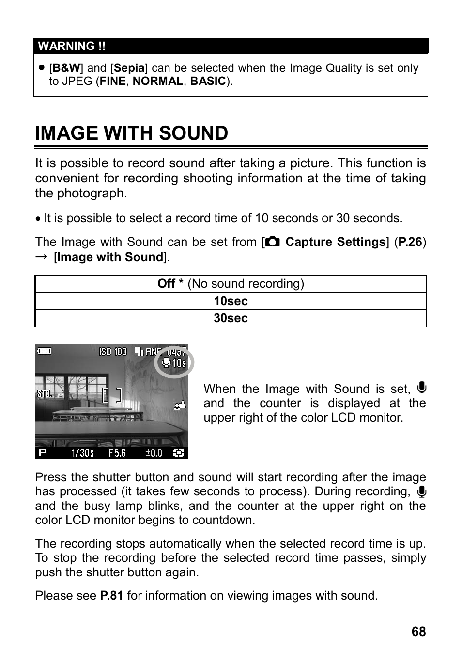 Image with sound | SIGMA DP2x User Manual | Page 69 / 123