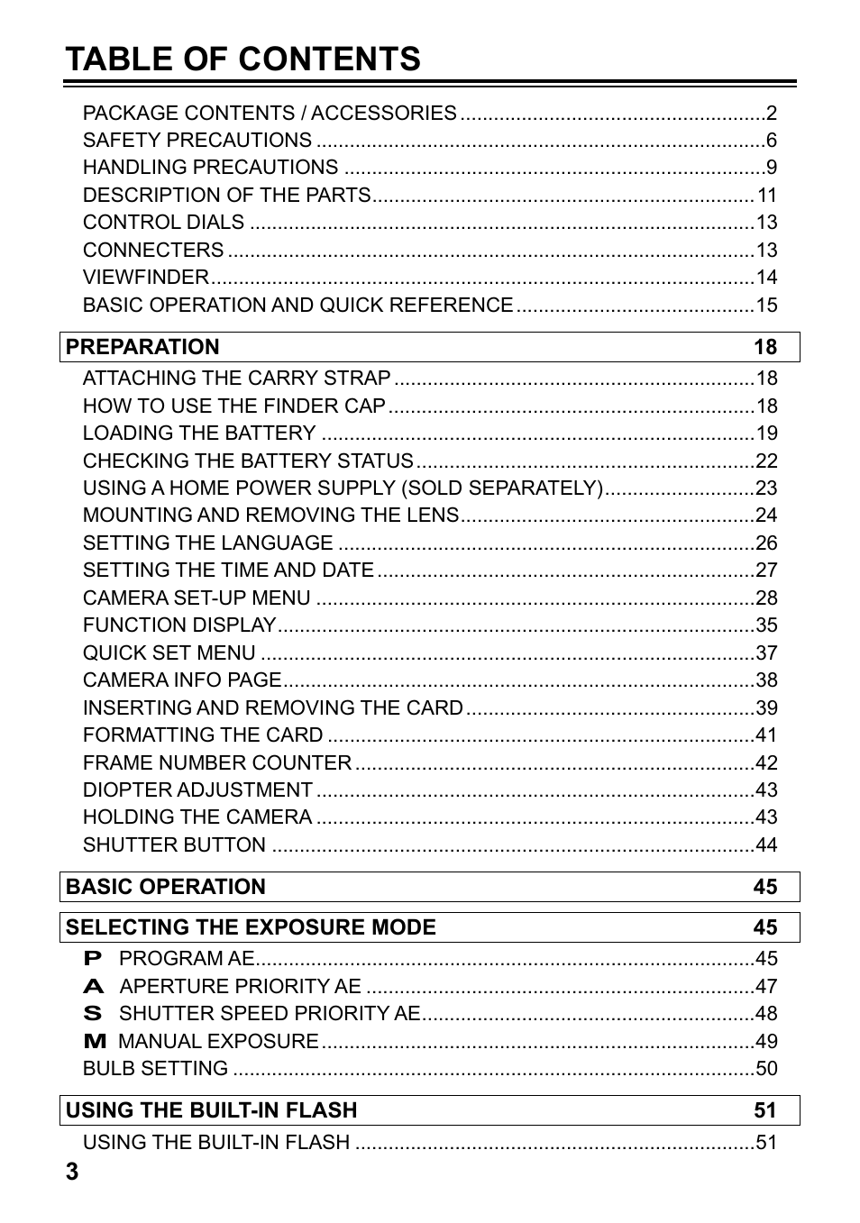 SIGMA SD1 User Manual | Page 4 / 129