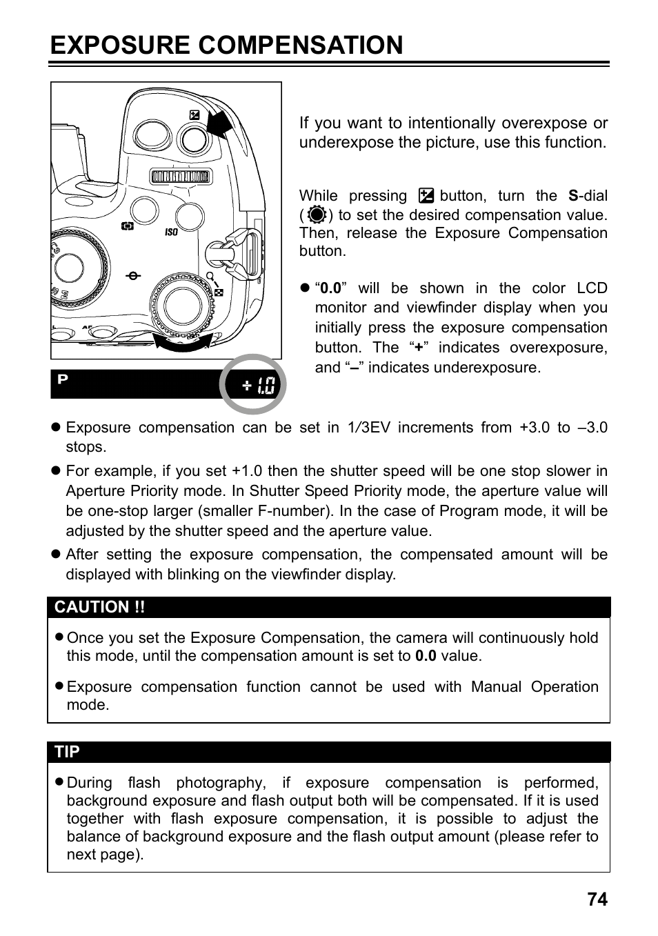 Exposure compensation | SIGMA SD1 User Manual | Page 75 / 129