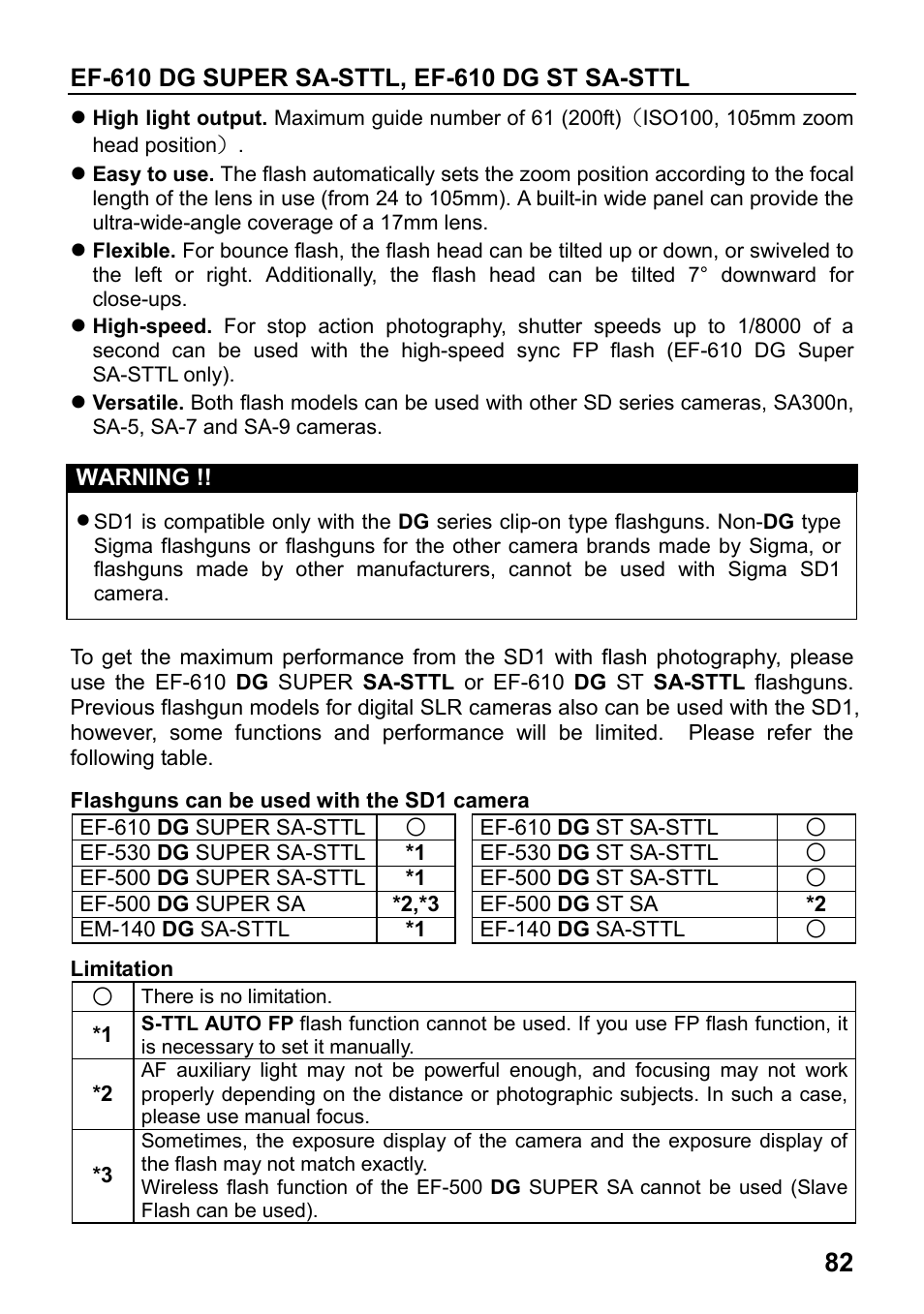SIGMA SD1 User Manual | Page 83 / 129