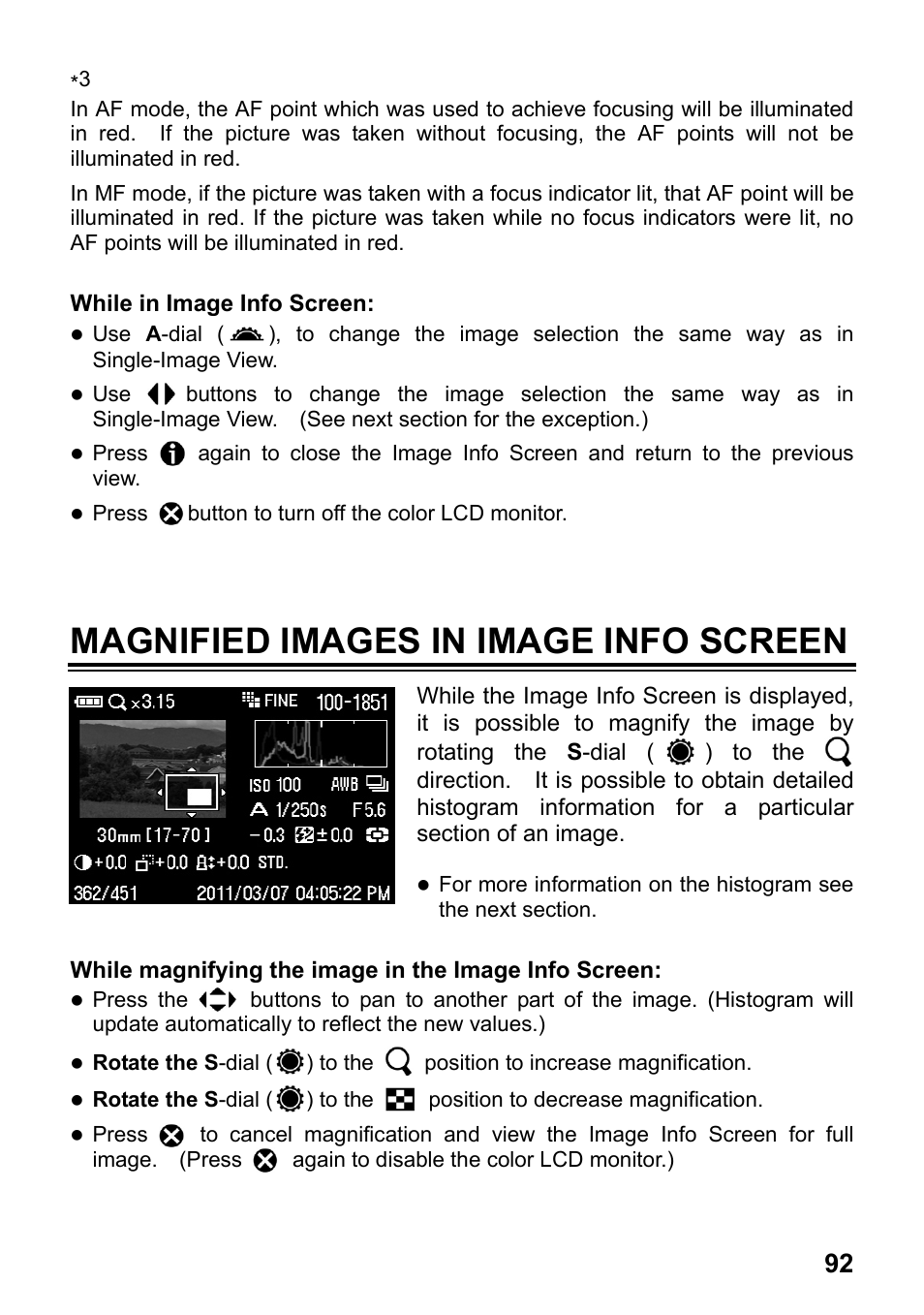 Magnified images in image info screen | SIGMA SD1 User Manual | Page 93 / 129