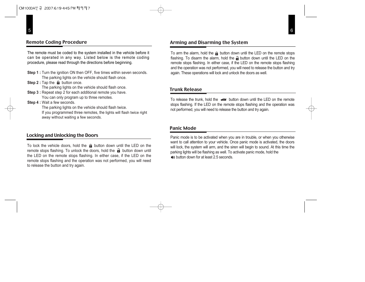 CompuSTAR CM1000A User Manual | Page 4 / 12