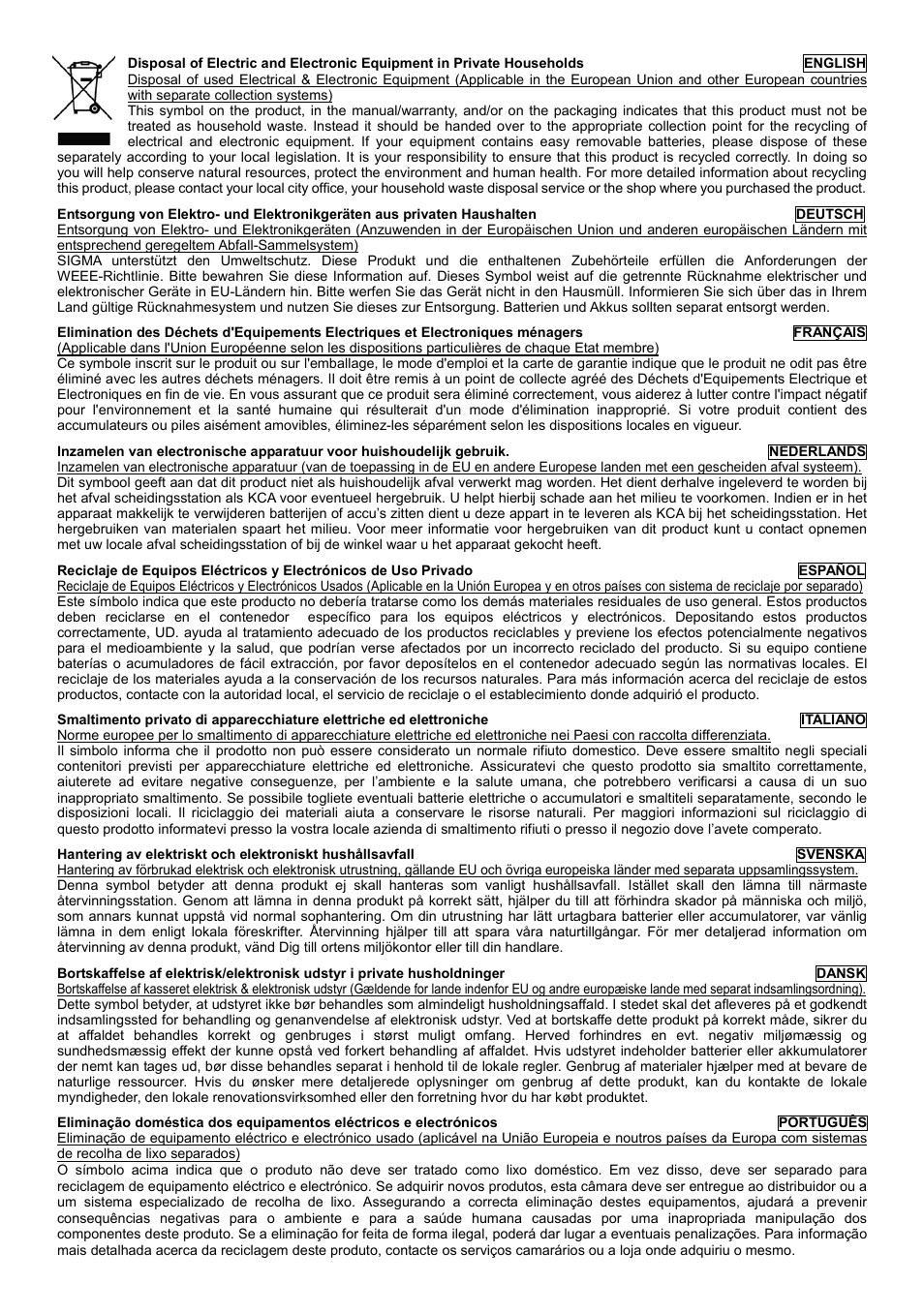 SIGMA ELECTRONIC FLASH EF-610 DG SUPER SA-STTL (シグマ用) User Manual | Page 134 / 136