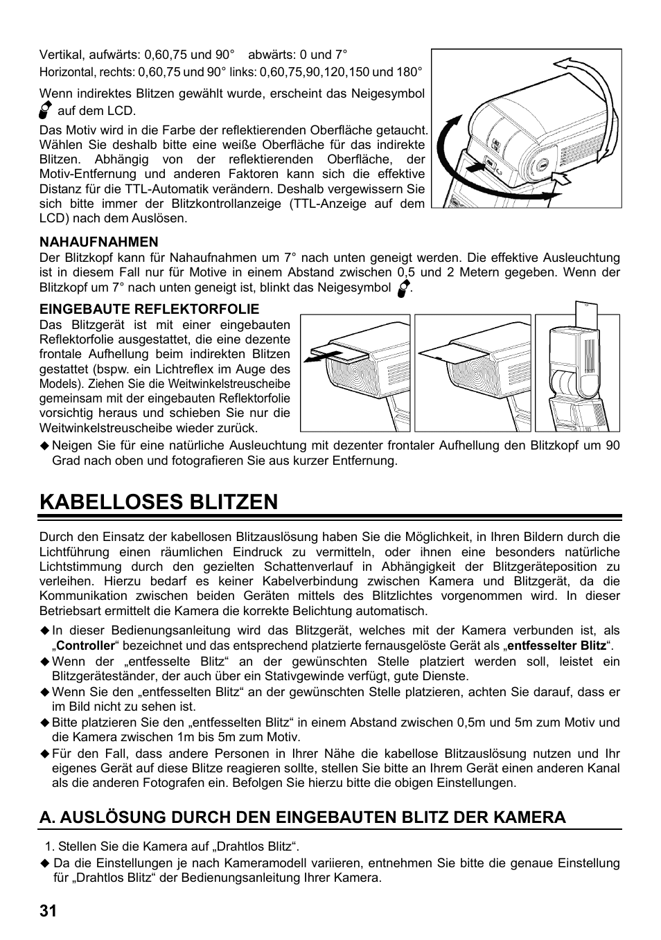 Kabelloses blitzen | SIGMA ELECTRONIC FLASH EF-610 DG SUPER SO-ADI (ソニー用) User Manual | Page 32 / 128