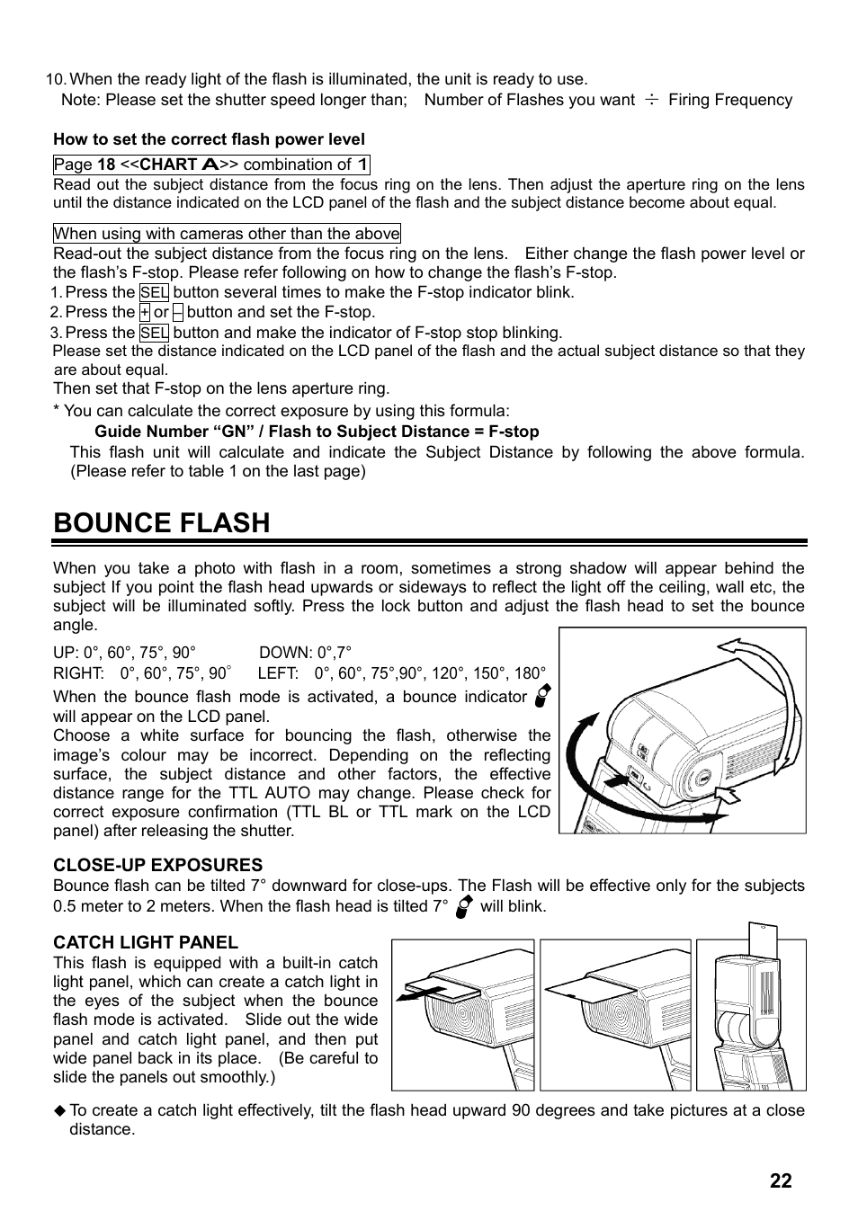Bounce flash | SIGMA ELECTRONIC FLASH EF-610 DG SUPER NA-iTTL (ニコン用) User Manual | Page 23 / 150