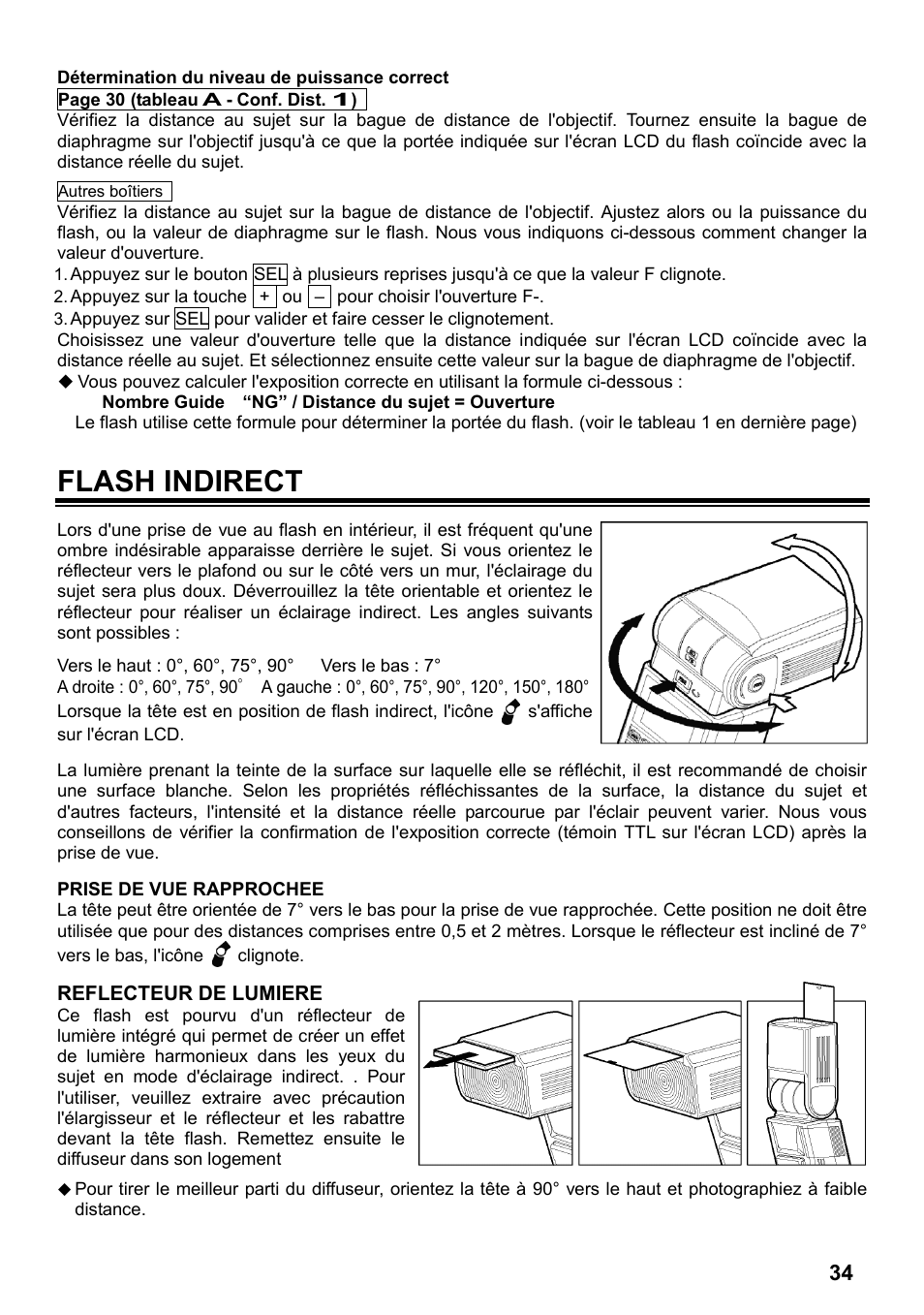 Flash indirect | SIGMA ELECTRONIC FLASH EF-610 DG SUPER NA-iTTL (ニコン用) User Manual | Page 35 / 150
