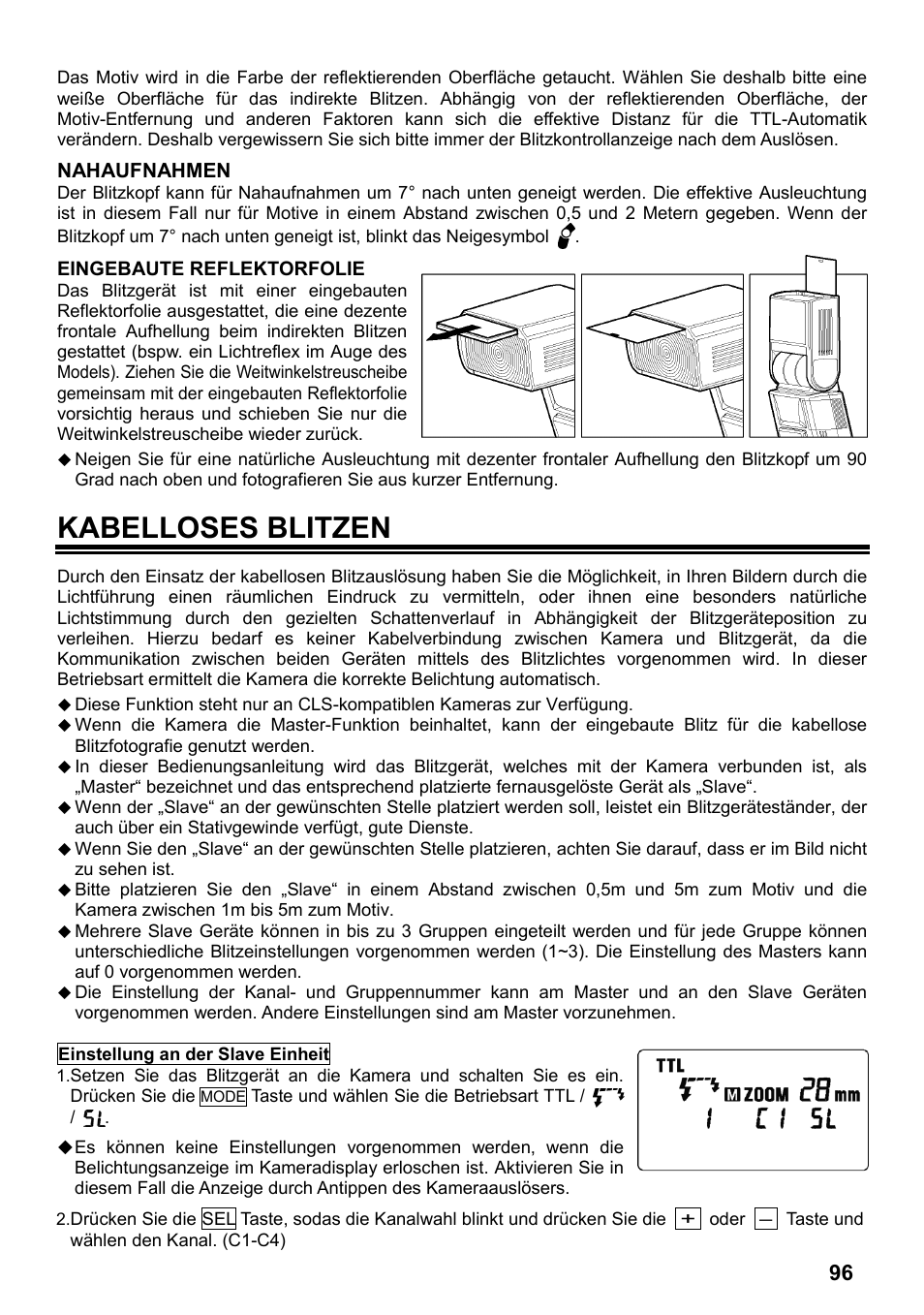 Kabelloses blitzen | SIGMA ELECTRONIC FLASH EF-610 DG SUPER NA-iTTL (ニコン用) User Manual | Page 97 / 150