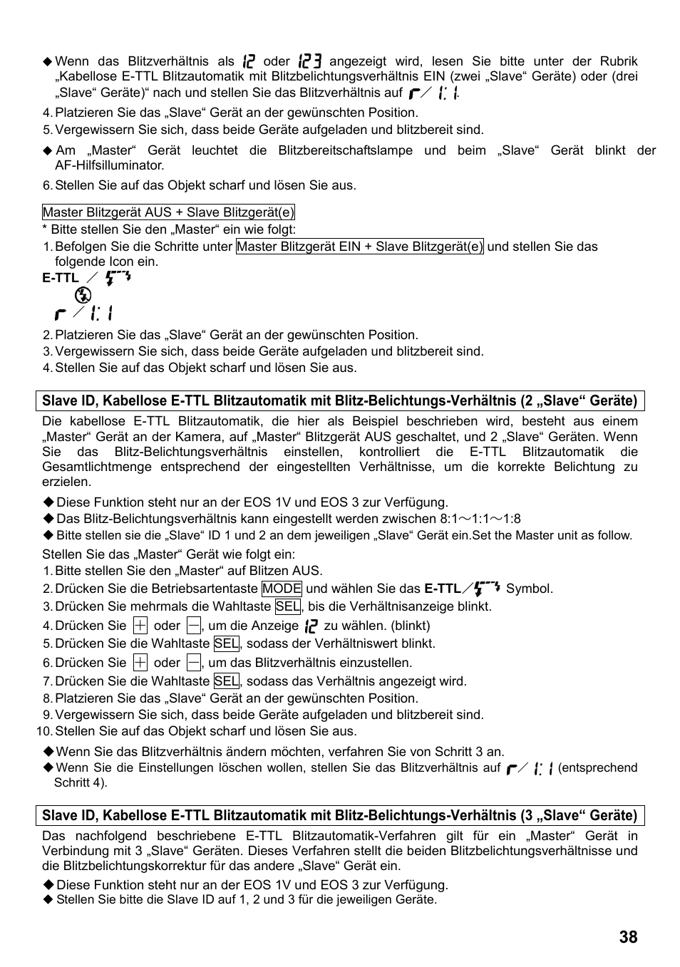 SIGMA ELECTRONIC FLASH EF-610 DG SUPER EO-ETTL II (キヤノン用) User Manual | Page 39 / 160