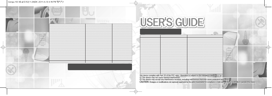 CompuSTAR HQ5811 User Manual | 14 pages