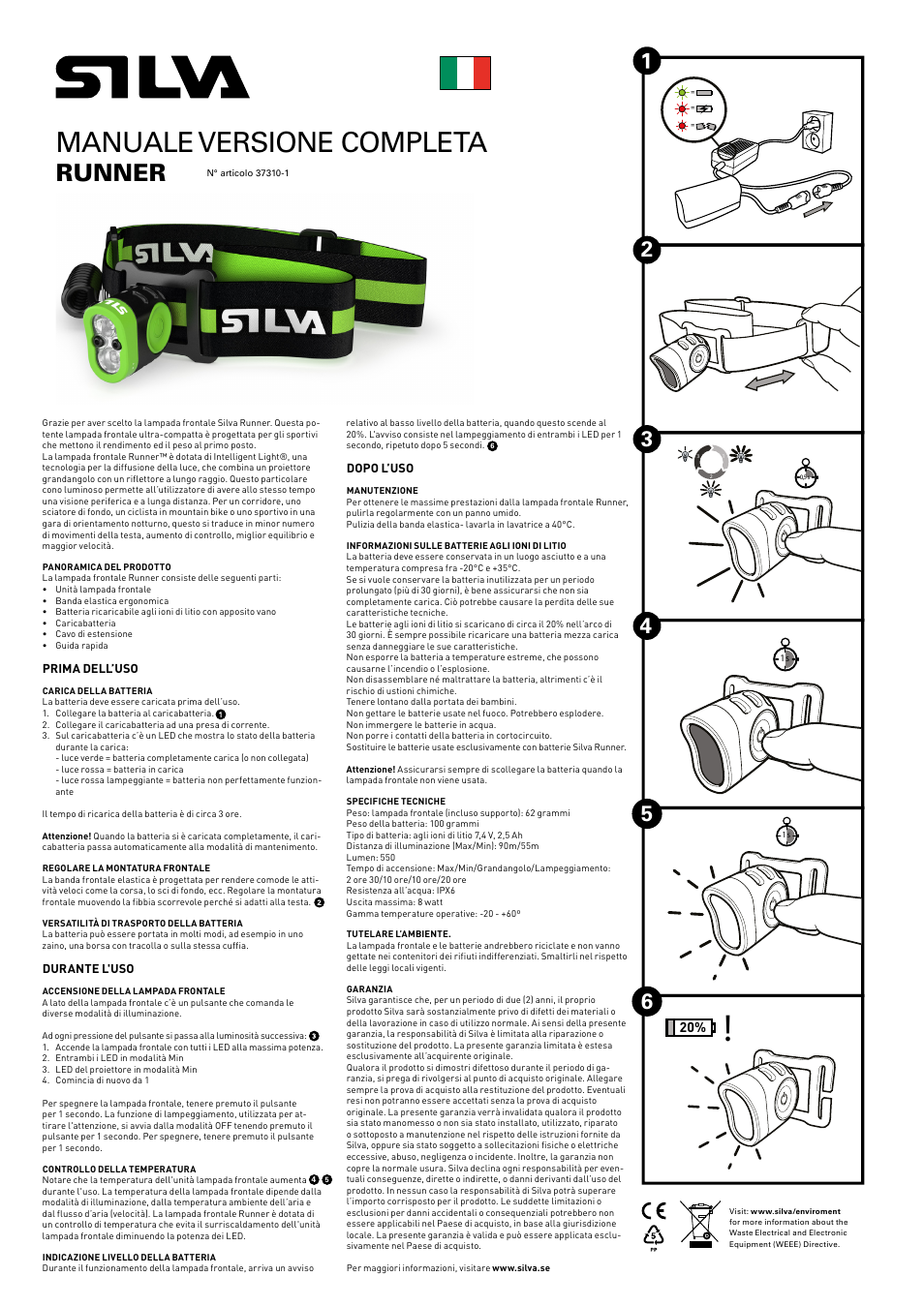 Manuale versione completa, Runner | SILVA Runner User Manual | Page 10 / 12