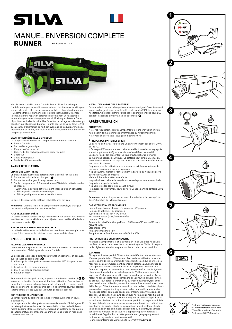 Manuel en version complète, Runner | SILVA Runner User Manual | Page 7 / 12