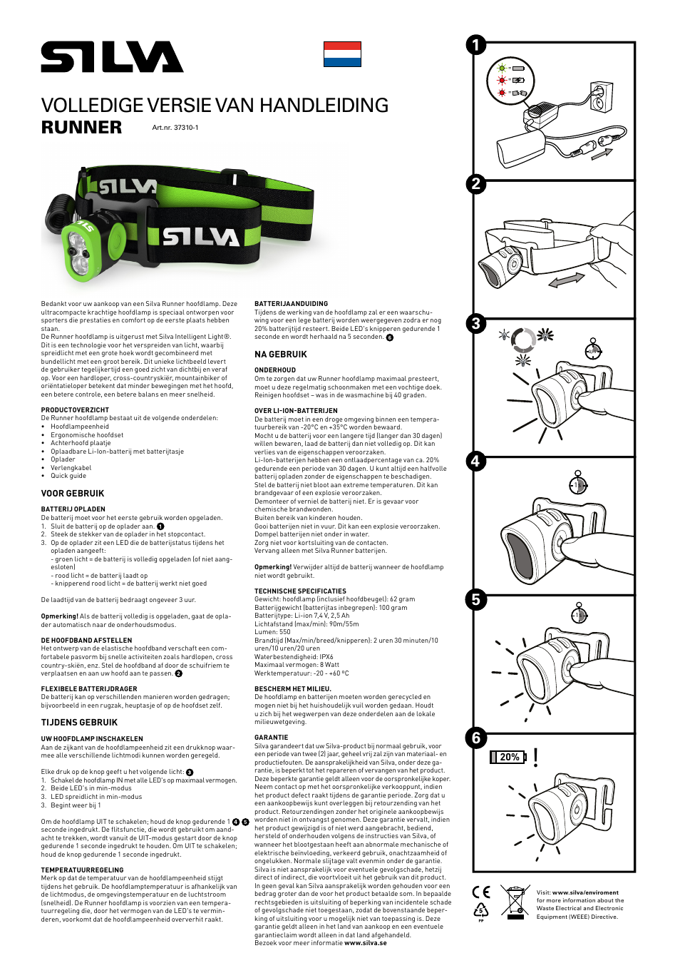 Volledige versie van handleiding, Runner | SILVA Runner User Manual | Page 9 / 12