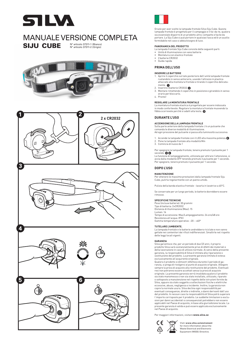 Manuale versione completa, Siju, Cube | SILVA Siju Cube User Manual | Page 10 / 12