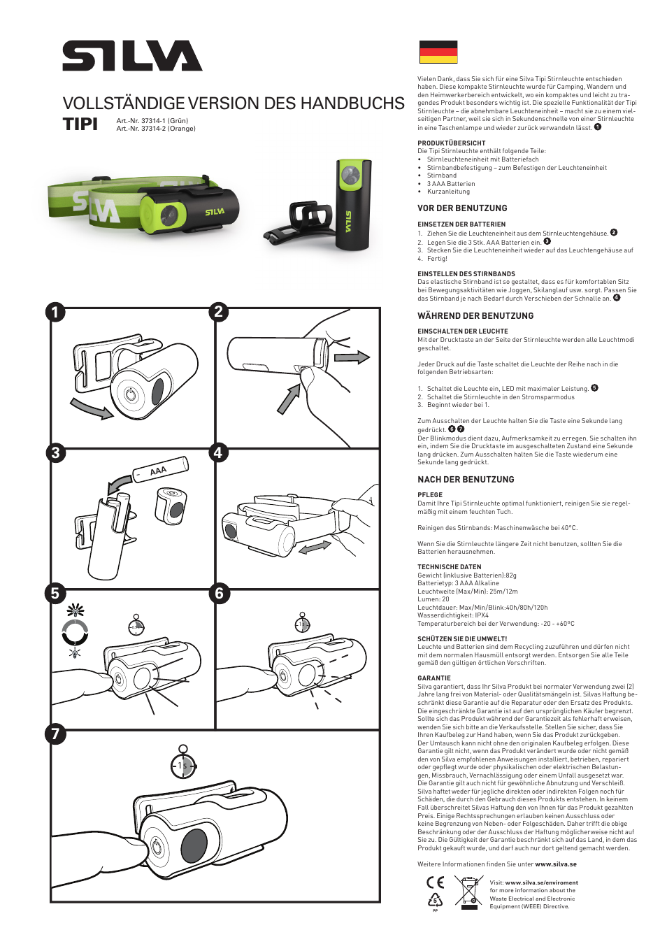 Vollständige version des handbuchs tipi | SILVA Tipi User Manual | Page 6 / 12