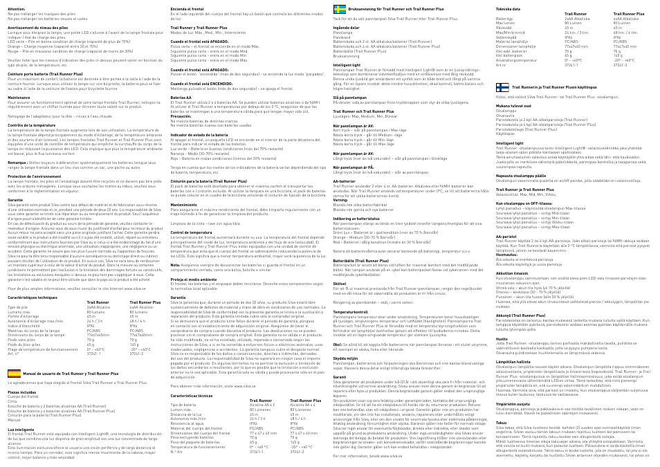 SILVA Trail Runner User Manual | Page 2 / 4