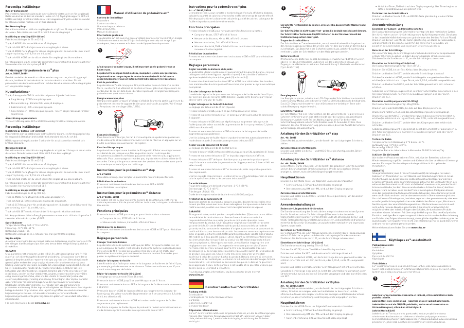 SILVA ex10 Distance White User Manual | Page 3 / 4