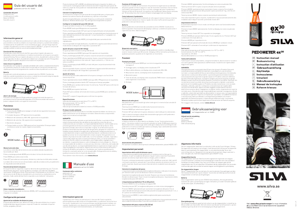 SILVA ex30 User Manual | 4 pages