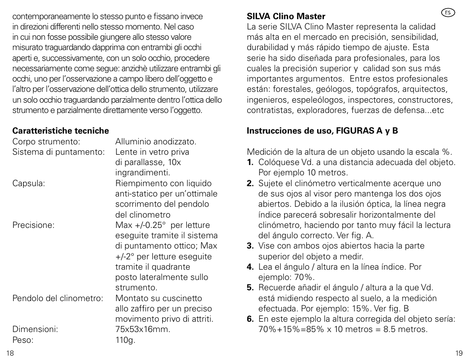 SILVA ClinoMaster User Manual | Page 10 / 12
