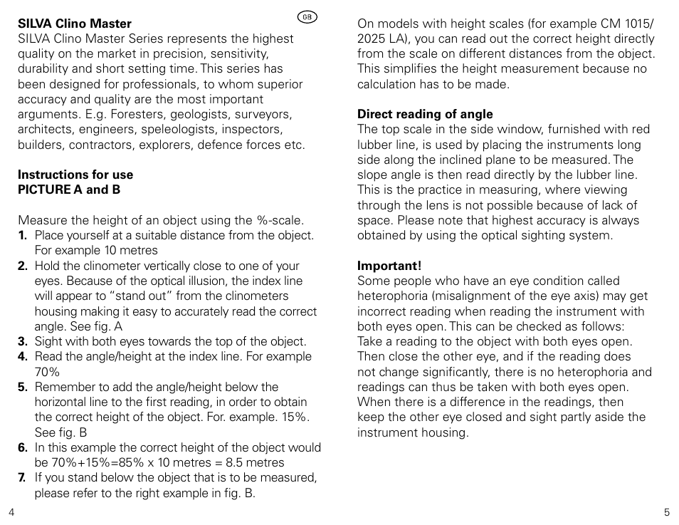 SILVA ClinoMaster User Manual | Page 3 / 12