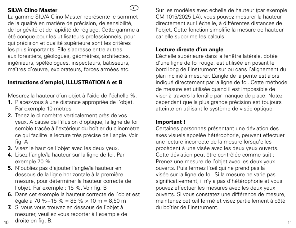 SILVA ClinoMaster User Manual | Page 6 / 12