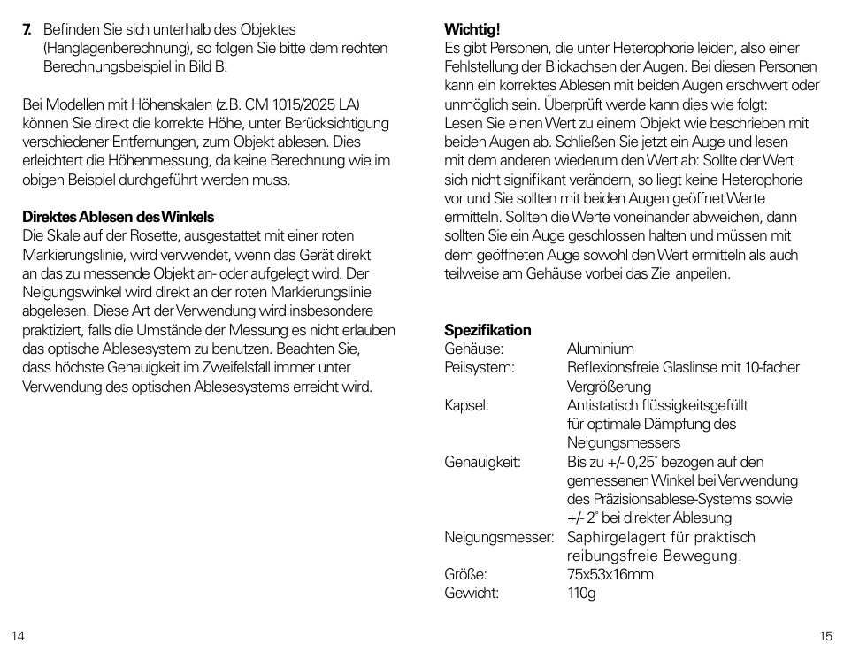 SILVA ClinoMaster User Manual | Page 8 / 12