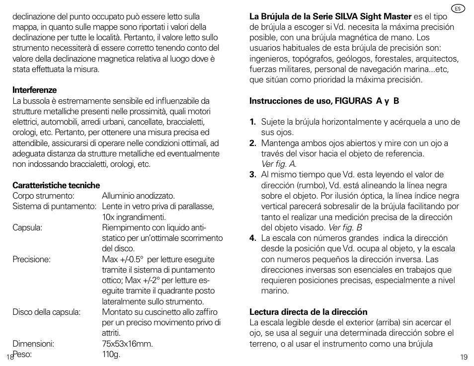 SILVA SightMaster User Manual | Page 10 / 12