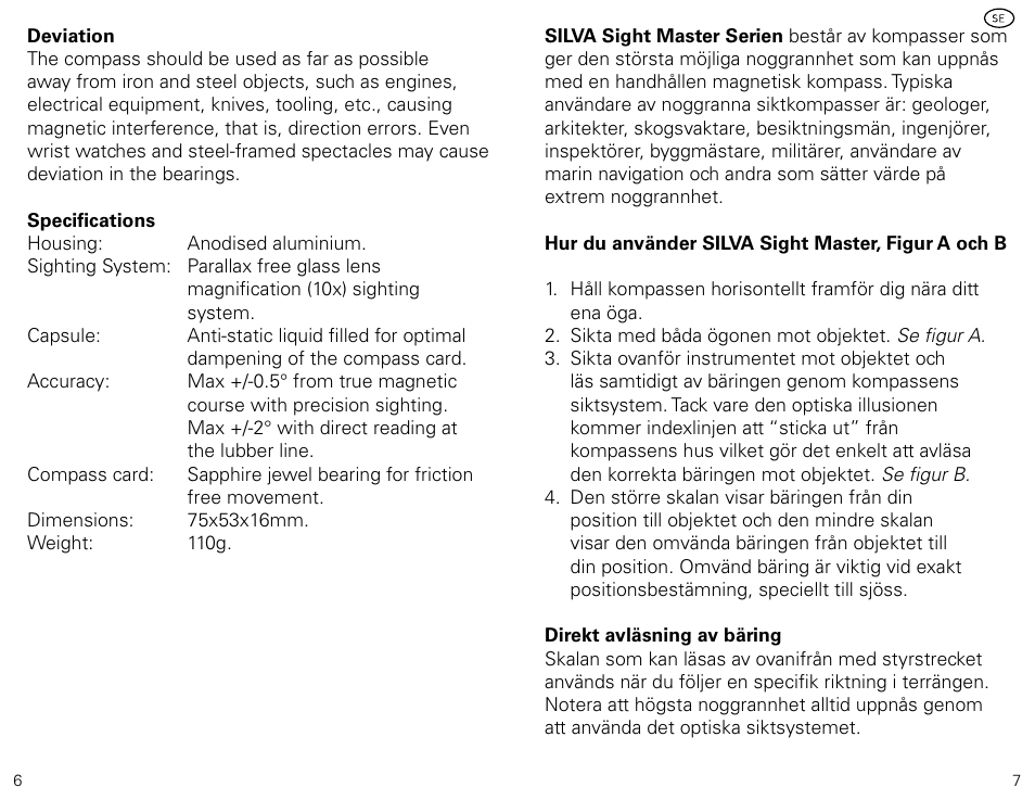 SILVA SightMaster User Manual | Page 4 / 12