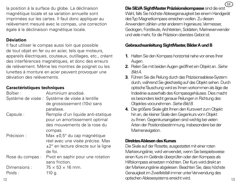 SILVA SightMaster User Manual | Page 7 / 12
