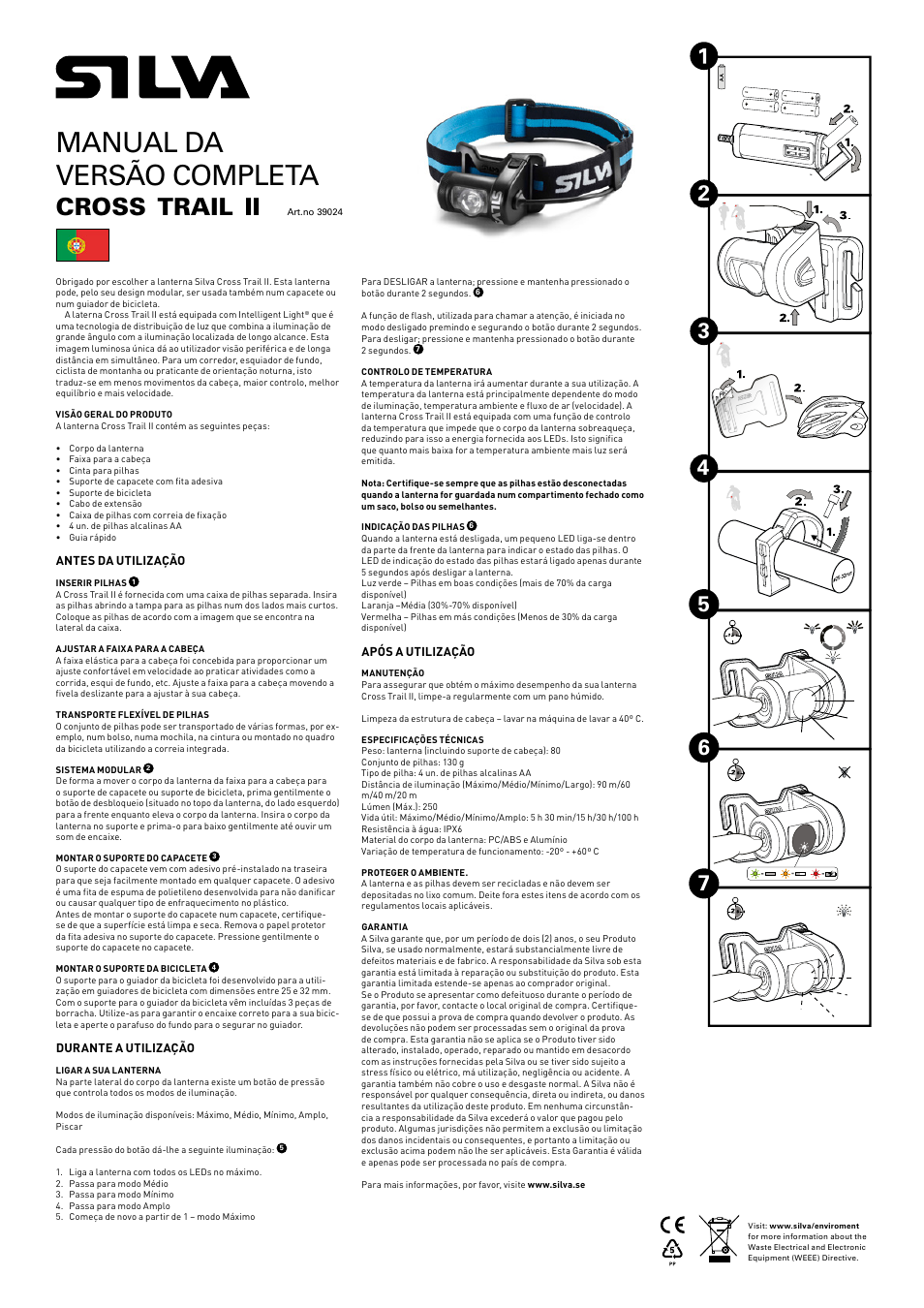 Manual da versão completa, Cross, Trail | SILVA Cross Trail II User Manual | Page 10 / 13