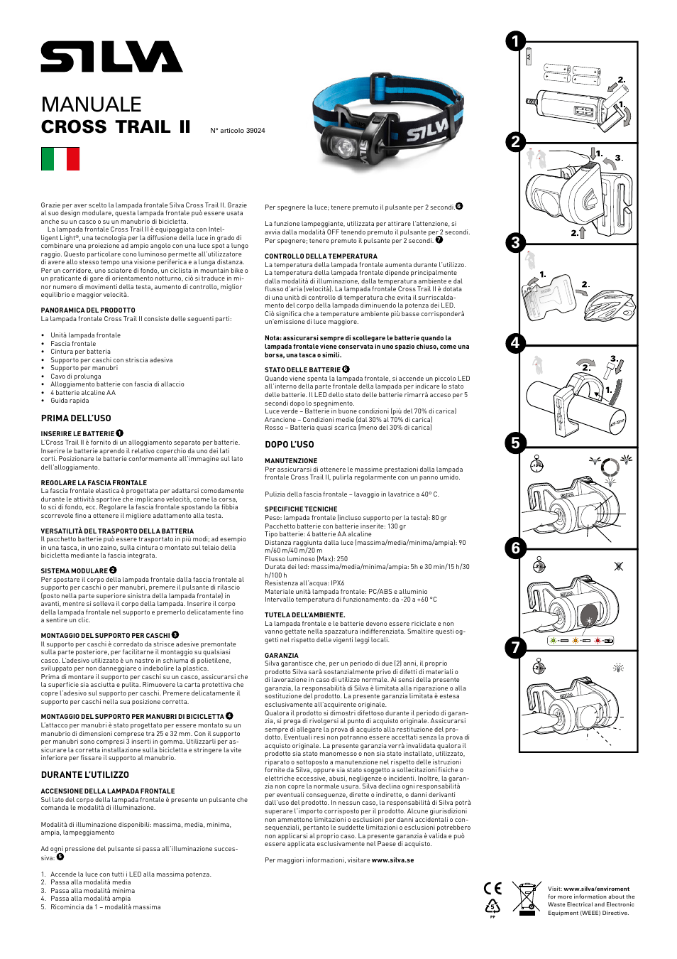 Manuale, Cross, Trail | SILVA Cross Trail II User Manual | Page 7 / 13